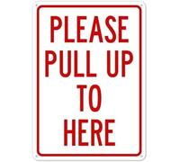 Targa In Metallo Please Pull Up To Here Segno Di Latta Aziendale Cartelli In Latta Per Man Cave Bagno Decorazione Murale M