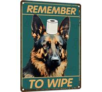 Targa In Metallo Remember To Wipe Weird Stuff Dog Funny Tin Sign Decorative Metal Signboard Retrò Poster Segno Lamiera Per Cafe Cucina Ristorante S