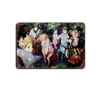 Targa in metallo retrò a tema anime Beyond The Boundary 3, decorazione da parete per bar, grotte, bar, famiglia, garage, decorazione da parete, 20 x 30 cm