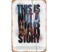 Targa in metallo retrò con scritta in lingua inglese "This Is Not a War Story", in metallo, per la casa, per grotte, bar, club, 20,3 x 30,5 cm