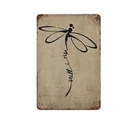 Targa In Metallo Retro Dragonfly Let It Be Vintage Style Dragonfly Retro Style Dragonfly Still I Rise Dragonfly Targhe Metallo Decorative Poster Segno Lamiera Nostalgica Metal Signboard Per Cafe M