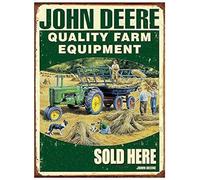 Targa in metallo retrò John and Deere Art Classic Vintage Fashion Metal Tin Signs Cool Decorative Gift Placement Hanging Funny Home Cave Garage Bar Decorazione da parete Targa in metallo vintage 20,3