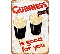 Targa in metallo retrò vintage Guinness is Good You in alluminio per la decorazione della parete del caffè di casa 30,5 x 40,6 cm