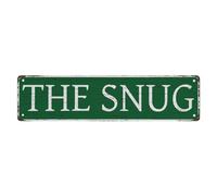 Targa in metallo The Snug Sign rustica in metallo stagno per casa all'aperto decorazione da parete per bar bar cucina 10,6 x 40,6 cm