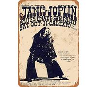 Targa in metallo vintage 1969 Janis Joplin at Cal Expo 2 ES retrò in metallo - Targa artistica vintage BarTavernPubClub Man Cave Wall Decor 20 x 30 cm