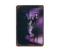 Targa in metallo vintage a tema anime, motivo: crepuscolo, fanciulla di Amnesia, decorazione artistica da parete in metallo, stile retrò, 20 x 30 cm