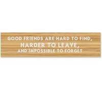 Targa in metallo vintage con scritta in lingua inglese "Good Friends Are Like Stars You Don'T Always See Them, But You Know They'Re Always There", da appendere per uomini e donne, decorazione
