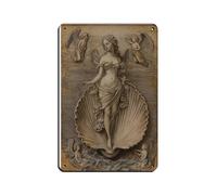 Targa in metallo vintage con scritta in lingua inglese "La nascita di Venere", decorazione artistica da parete per pub, club, caffetterie, bar, casa, 20 x 30 cm