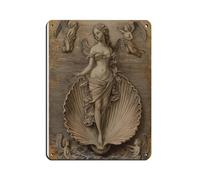Targa in metallo vintage con scritta in lingua inglese "La nascita di Venere", decorazione artistica da parete per pub, club, caffetterie, bar, casa, decorazione artistica da parete retrò, 30 x 40 cm