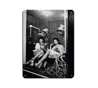 Targa in metallo vintage con stampa a salone di parrucchiere, decorazione artistica da parete per pub, club, caffetterie, bar, casa, poster decorativo retrò 30 x 40 cm