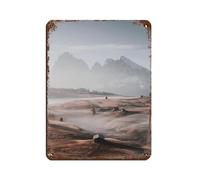 Targa in metallo vintage con stampa Alpe Di Siusi per pub, club, caffetterie, bar, decorazione artistica da parete per casa, poster retrò, 30 x 40 cm