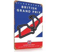 Targa in metallo vintage per fan di Formula 1, regalo per i fan della Formula Uno, per garage, grotta degli uomini, uffici domestici e sale giochi, decorazioni