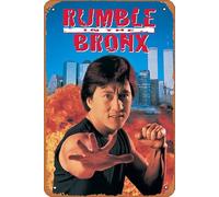 Targa in metallo vintage Rumble in the Bronx Jackie Chan poster Home Bar Pub Garage Decor Gifts Home Wall Art Decoration 20 x 30 cm