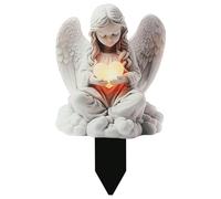 Targa in Miniatura Con Angelo da Giardino,Decorazione per Tomba et Giardino,Angelo Resistente Alle Intemperie Per Tombe,Cartello Fatata 2D Per Esterno,Angelo Commemorativo in Acrilico Impermeabile