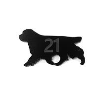 Targa In Nero Per Porta Casa Con Numero Clumber Spaniel