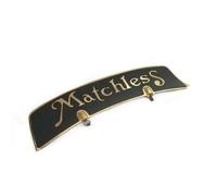 Targa In Ottone Vintage Per Parafango Anteriore Matchless AEs