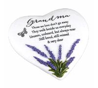 Targa In Pietra A Forma Di Cuore Con Lavanda Di Thoughts Of You - Nonna
