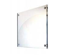 Targa in plexiglass PMMA Metacrilato neutro trasparente ANGOLI VIVI di tutti formati e spessori (cm 60x40 - Sp. 3mm)