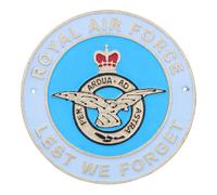 Targa insegna in ghisa RAF Royal Air Force per non dimenticare esercito milit...