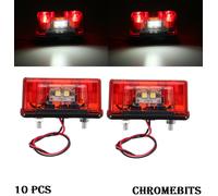 Targa Lampade Universale 10x Luci LED Anteriore Posteriore Camion Furgone 12-24v