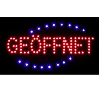 Targa luminosa a LED "AFFNET" "OPEN" "Dönner Kebab" "Bar" e molto altro ancora pubblicità pubblicitaria diversi stili (aperto (07)