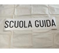TARGA MAGNETICA "SCUOLA GUIDA" 100X25 CM _