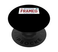 Targa Massachusetts incorniciata polizia giustizia satira PopSockets PopGrip Adesivo