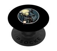 Targa Medievale Doctor Moonlit Skull Lantern PopSockets PopGrip Adesivo