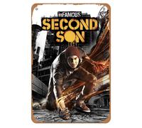 TARGA METALLICA 20x30 VINTAGE DI INFAMOUS SECOND SON