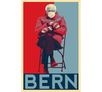 Targa metallica con illustrazione di Bernie Sanders American Political Home Decor in er Or Parlor Cafe Garage 20,3 x 15,2 cm