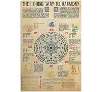 Targa Metallo Chinese Culture The I Ching Way to Harmony I Ching Knowledge,Targhe Metallo,Caffetteria,Garage,Porta Segno,Ristorante S