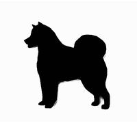 Targa Murale A Forma Di Malamute Arte Da Parete In Nero