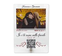 Targa Musica Video You Tube o Personalizzata con Foto Nome ecc su Plexiglass Trasparente con Codice QR Code Scansionabile Idea Regalo Originale Compleanno Fidanzati Amici Matrimonio (13x18)