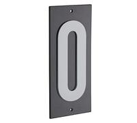 Targa numerica 56 x 130 mm con numero "0", da avvitare - THIRARD
