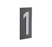 Targa numerica 56 x 130 mm con numero "1", da avvitare - THIRARD