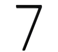 Targa numerica nera da 127 mm, con lettere grandi e moderne, 0-9(Black 7)