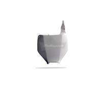 Polisport 8660800002 - Tabella portanumero Replica OEM Realizzata in plastica Lucida Resistente e Durevole Compatibile con Le Moto Kawasaki, Suzuki in Colore Bianco
