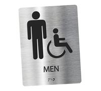 Targa per bagno. Targa per bagno moderno per uomini e donne, bagno aziendale