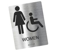 Targa per bagno. Targa per bagno moderno per uomini e donne, bagno aziendale