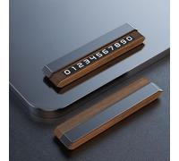 Targa per parcheggio temporaneo con copertura magnetica scorrevole e display numerico che si illumina al buio (grigio)