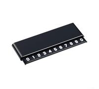 Targa per parcheggio temporaneo per cruscotto per visualizzare il numero di contatto per comunicare in modo efficiente in aree di parcheggio temporanee, (nero)
