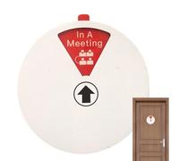 Targa per porta dell'ufficio, 6 opzioni disponibili e lontane, divertente piastra rotante in acrilico con 6 opzioni per sala riunioni bagno, portico anteriore, casa, camera da letto, bagno