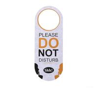 Targa per porta in PVC su entrambi i lati con scritta "Do Not Disturb", con comoda sospensione, adatta per uffici, hotel e club per mostrare chiaramente le richieste di privacy (A)