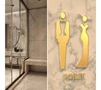 Targa per porta WC Targa per bagno Decor Tavola per maschio femmina Targa