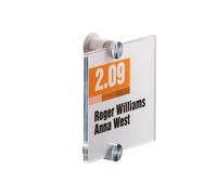 Targa per porte/pareti Crystal Sign - 10,5 x 10,5 cm - Durable