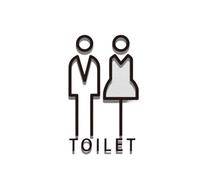 Targa per WC, per uomo e donna, per bagno pubblico, design multiplo, per casa o ufficio