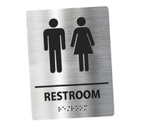 Targa per WC, Targa per Bagno, Facile Da Installare, Targa per WC Moderna per