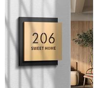 Targa Personalizzata A Doppio Strato Con Numero Civico Moderno Per Ufficio, Targa Con Indirizzo Intagliata In Acrilico 3D Personalizzata, Targhetta Per Porta Per Casa, Hotel, Appartamento(Color 1)