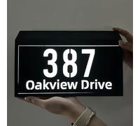 Targa Personalizzata Con Indirizzo A LED Solare Numeri Civici Illuminati Illuminazione Esterna Impermeabile Insegna Personalizzata Con Indirizzo Montaggio A Parete Per La Casa