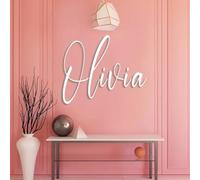 Targa personalizzata con nome su specchio acrilico, decorazione murale personalizzata, targa con nome, logo moderno su specchio, decorazione for matrimonio e festa di compleanno
